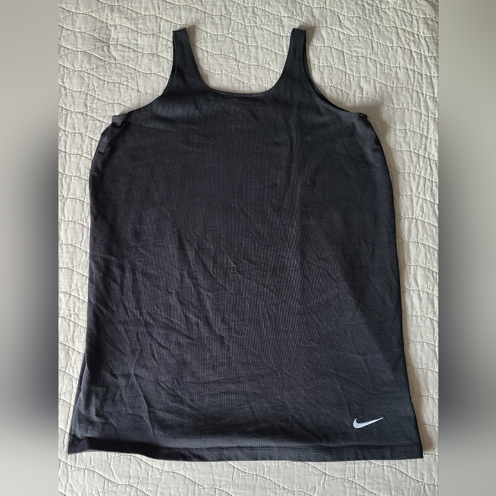 Nike 100% Cotton Midi Dress - Black, Size L